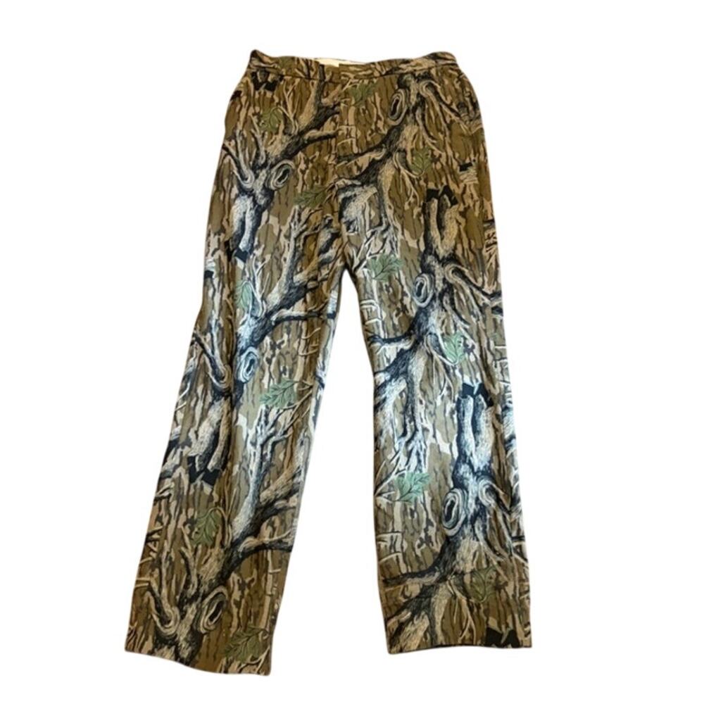 Vintage Browning Mossy Oak Camo Hunting Pants Mens 36x31 Made USA Camouflage